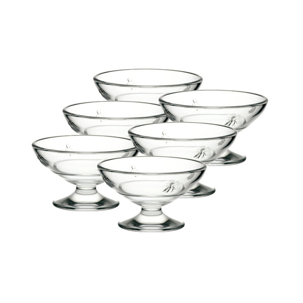 French Home Abeilles Glass Dessert Bowl Set & Reviews Perigold